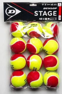 Dunlop Stage 3 Red Tennis Ball Bag 12