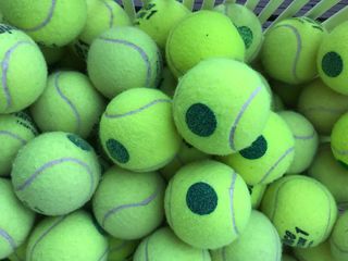 Secondhand Green Dot Tennis Balls