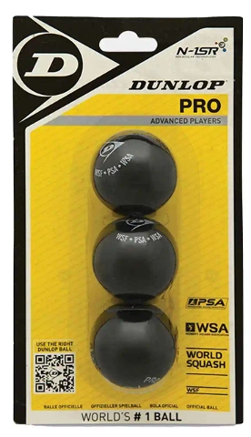 Dunlop Pro 3pk Squash Balls