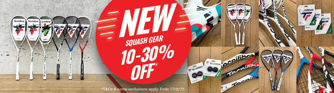 Shop premium squash gear at Smash Tennis NZ