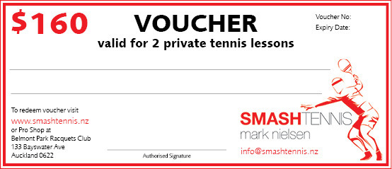 Private Tennis Lesson Voucher - Two Sessions