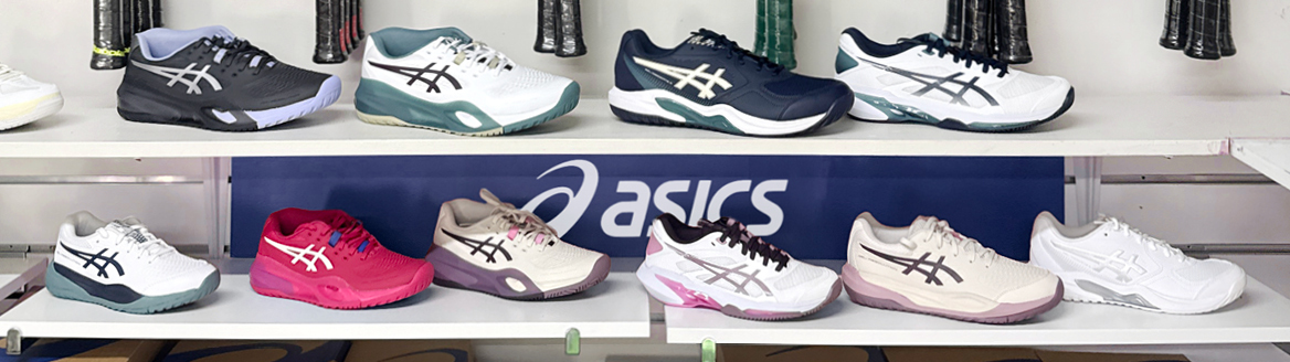 ASICS shoes range in stock at Smash Tennis Auckland