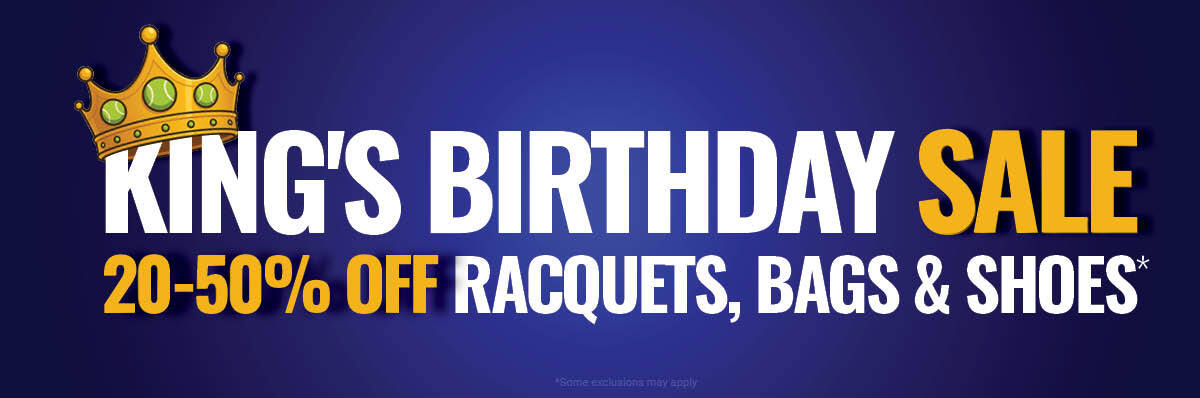 King's Birthday Sale on Racquets, Bags & Shoes