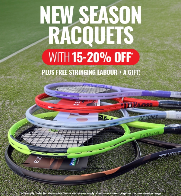 Smash Tennis Pro Shop New Season Racquets Special Offer