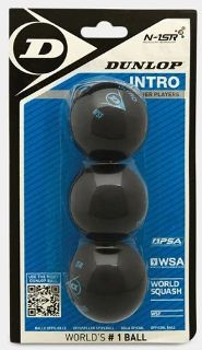 Dunlop Intro 3pk Squash Balls